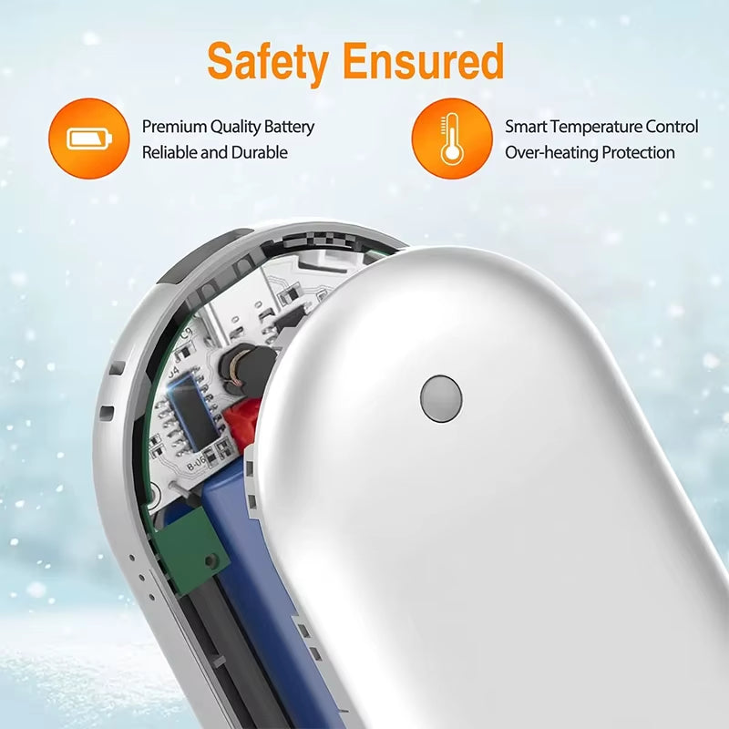 Xiaomi Portable Lightweight Hand Warmer 2-In-1 Power Bank Double Sided Heating USB Charging Winter Gift Hand Warmer