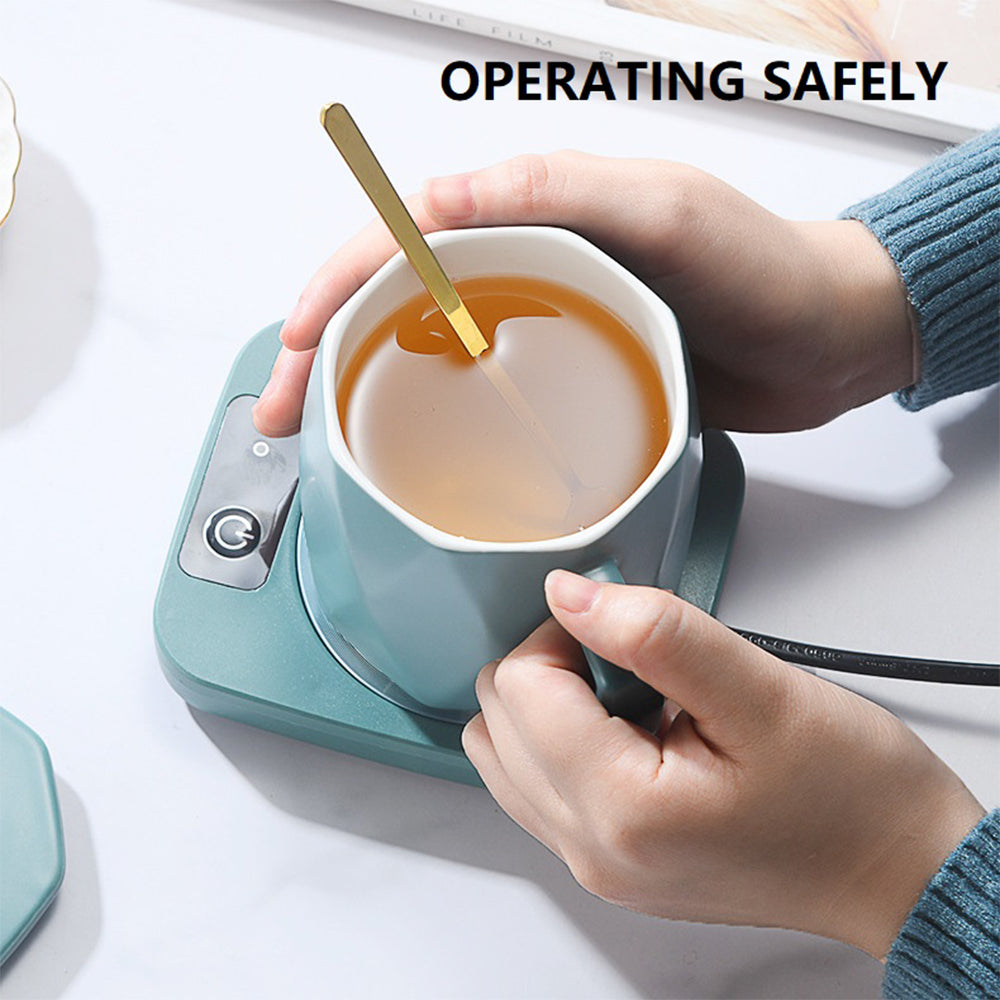 Electric Tea Water Heating Pad Constant Temperature Coffee Mug Heating Coaster Lightweight Water Pad Heater Safe for Home Office