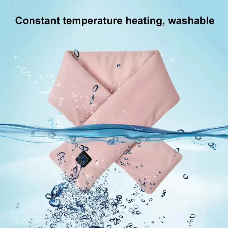 USB Women Men Heating Scarf Temperature Scarf 3 Gears Control Neck Warmer Adjustable USB Charging Heat for Cycling Camping 2025