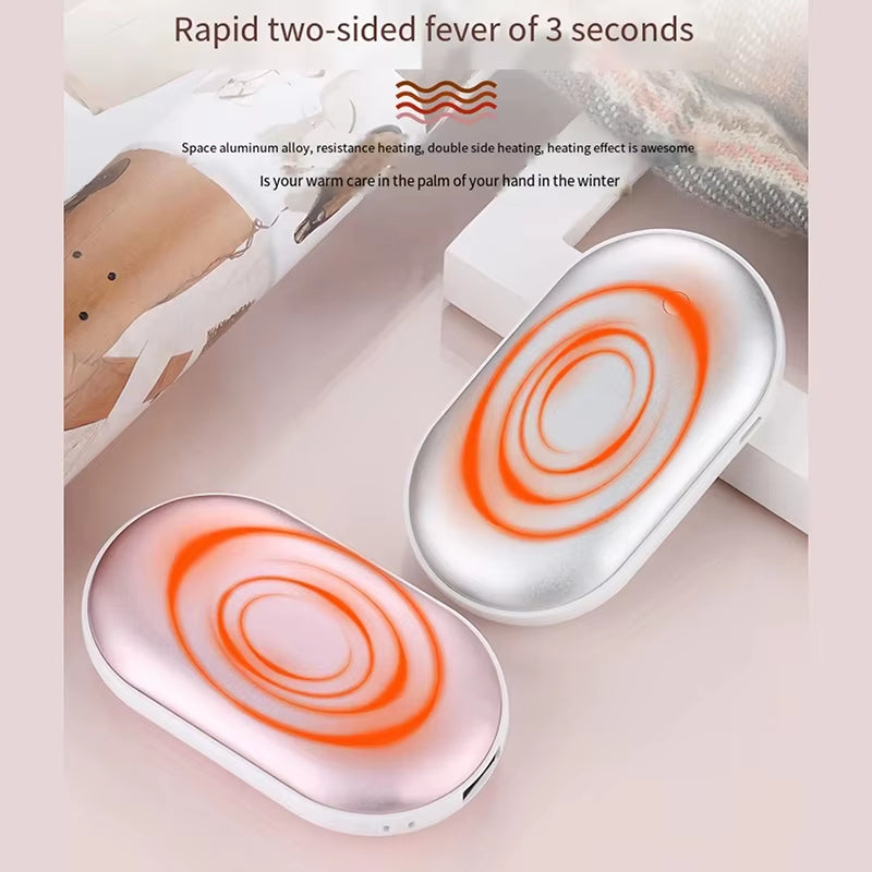 Xiaomi Portable Lightweight Hand Warmer 2-In-1 Power Bank Double Sided Heating USB Charging Winter Gift Hand Warmer