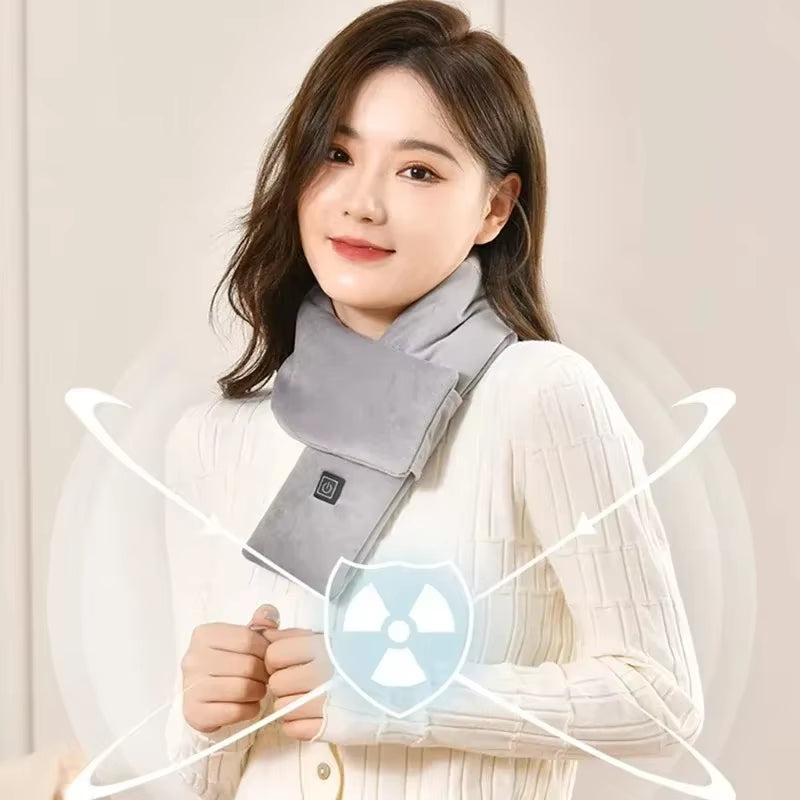 USB Women Men Heating Scarf Temperature Scarf 3 Gears Control Neck Warmer Adjustable USB Charging Heat for Cycling Camping 2025